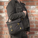 Medium Canvas Haversack - Black - Bushtracks - Shoulder Bags