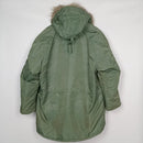 N-3B Jacket with Orange Interior and Fur Ruff - XL - Unbranded - Flight Jackets