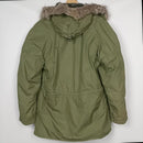 US N-3B OD Jacket with Fur Ruff 1972 - M - US Air Force Surplus - Flight Jackets
