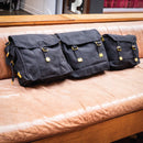 Medium Canvas Haversack - Black - Bushtracks - Shoulder Bags
