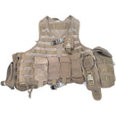 NZ Army Coyote MOLLE Vest w/ Pouches - Medium - New Zealand Army Surplus -
