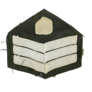 NZ Army 1980s Dacron Staff Sergeant Rank Patch, Item 2 - New Zealand Army Surplus - Flags, Badges & Insignia
