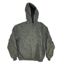 Dickies Grey Quilted Hooded Work Jacket - XLarge - Army & Outdoors - Hoodies