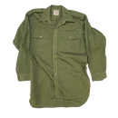 Vintage NZ Olive Military-Style Field Shirt - Small
