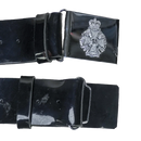 British Army The Rifles Black Parade Belt w/ Chrome Buckle -  Small