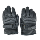 Black Leather Motorcycle Gloves - Small - Film Production Used - Gloves