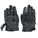 Black Leather Motorcycle Gloves - Small - Film Production Used - Gloves