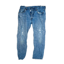 Levi's 501 Distressed Blue Jeans - 30x32, Small