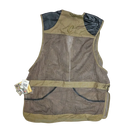 Cabela's Leather Trim Brown Hunting Vest - XLarge