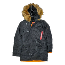 Alpha Industries N-3B Black Flight Parka - Small
