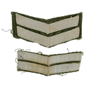 NZ Army 1970s Jungle Uniform Corporal Rank Patch Pair - New Zealand Army Surplus - Flags, Badges & Insignia