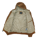 G.H. Bass & Co. Brown Canvas Hooded Work Jacket - Medium