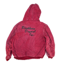 Carhartt Embroided Red Hooded Work Jacket - XLarge