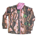 Aqua Stop Women's Pink Hunting Camo Reversible Jacket - Small