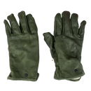 French Army Olive Leather Gloves - 8.5, Medium
