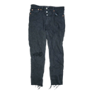 Levi's 501 Women's Wedgie Distressed Black Jeans - W27, Small