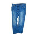 Levi's 501 Distressed Blue Jeans - 36x32, Large