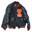 Holloway Black Wool Varsity Jacket - Small