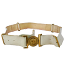 British Army Grenadier Guards White Leather Ceremonial Belt - XLarge