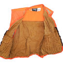 Vintage SafTbak Brown & Blazing Orange Hunting Vest - XLarge