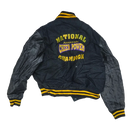 American Cheer Power Black Varsity Jacket - Large - Army & Outdoors - Bomber Jacket