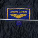 Airborne Leathers Black Quilted Lined Coat - 3XLarge