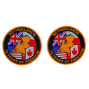 "75 Years of Freedom" in the Netherlands Patch Pair