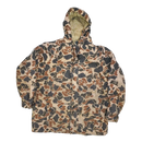Vintage 10X Duck Hunter Camo Insulated Hooded Jacket - Medium - Army & Outdoors - Hoodies