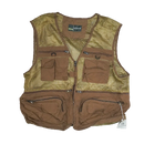 Outdoor Brown Lightwight Mesh Utility Vest - Large