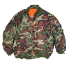 Arctic Pole Woodland Camo MA-1 Flight Jacket - 3XLarge - Army & Outdoors - Field Jackets