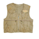 US Made 'The All American Vest' Khaki Fishing Vest - Medium