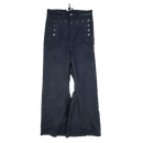 US Navy WW2 Black Wool Sailor Pants - Small