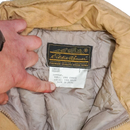 Vintage Eddie Bauer Women's Beige Goose Down Jacket - Small