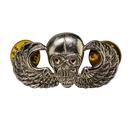 Vintage US Airborne Skull Badge