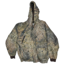 Field Staff Mossy Oak Brush Camo Quilted Hooded Jacket - XLarge