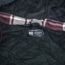 Carhartt Flannel Fleece Lined Hooded Shirt Jacket - Large