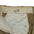US Army 1950s Khaki Chino Trousers - 31x35, Small