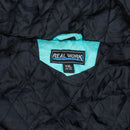 Real Work Kids Blue Quilted Hooded Jacket - XLarge - Army & Outdoors - Hoodies