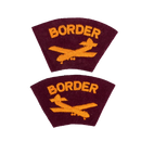 Reproduction WW2 British Army Border Glider Regiment Shoulder Titles - Army & Outdoors - Flags, Badges & Insignia