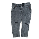 Levi's 501 Acid Wash Black Jeans - 28x26, Small