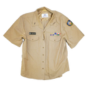 US Navy JROTC Khaki Short Sleeve Service Shirt - XLarge