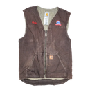 Carhartt Brown Sherpa Lined Vest - Large
