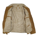 BKE 67 Brown Canvas Sherpa Lined Trucker Jacket - XLarge