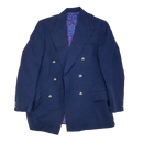 Vintage Blue Hand-Tailored Blazer - Large