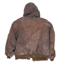 Carhartt Brown Quilted Hooded Jacket - XLarge - Army & Outdoors - Hoodies