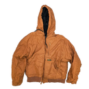 Walls Brown Canvas Hooded Work Jacket - XLarge