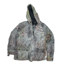 Mossy Oak Brush Camo Quilted Hooded Jacket - Large - Army & Outdoors - Hoodies