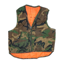 US Made Woodland & Blaze Orange Insulated Vest - Medium - Army & Outdoors - Vests