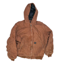 Key Brown Quilted Hooded Jacket - XLarge - Army & Outdoors - Hoodies