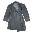 Bulgarian Dark Grey Wool Shortened Overcoat - XLarge